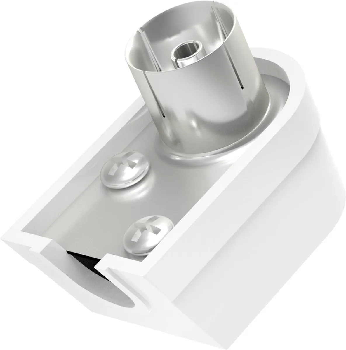 Hama Coax-hoek Antennekoppeling 00205217 - Zilver
