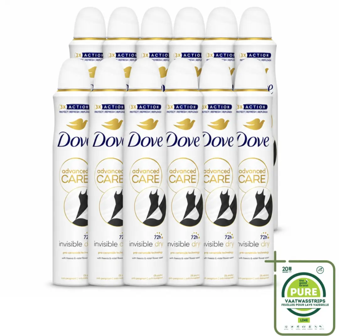 12 x Dove Deodorant Spray