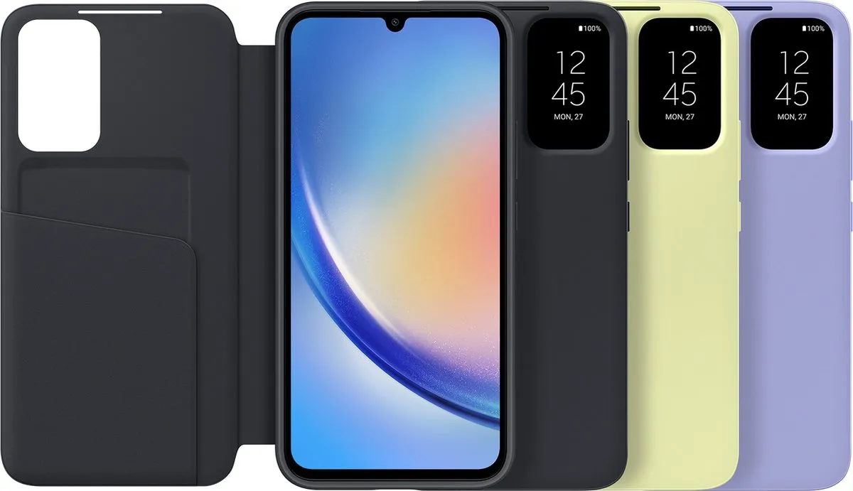Samsung Smart S View Hoesje Galaxy A34 - Lime