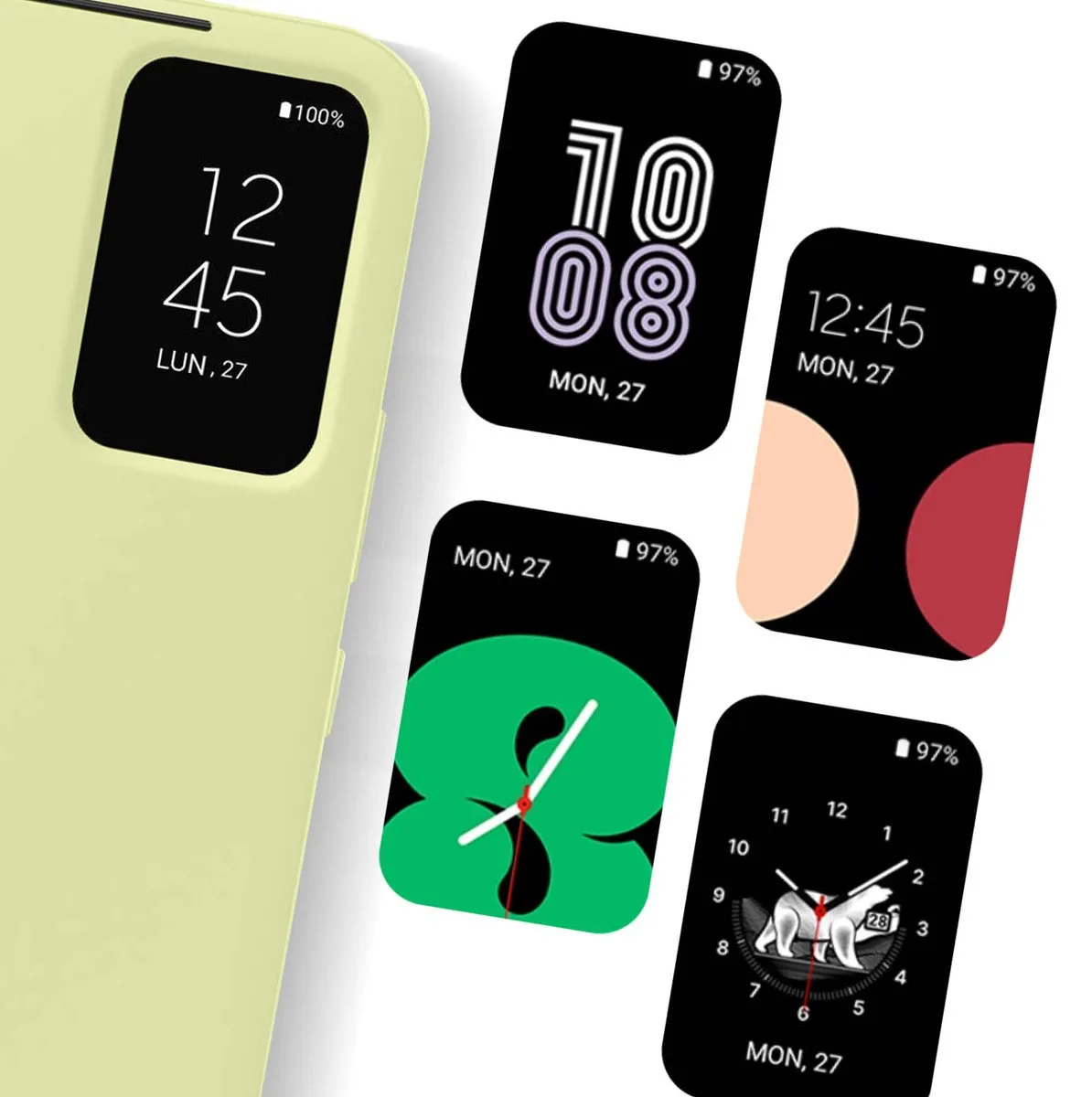 Samsung Smart S View Hoesje Galaxy A34 - Lime - afbeelding 6 van 6