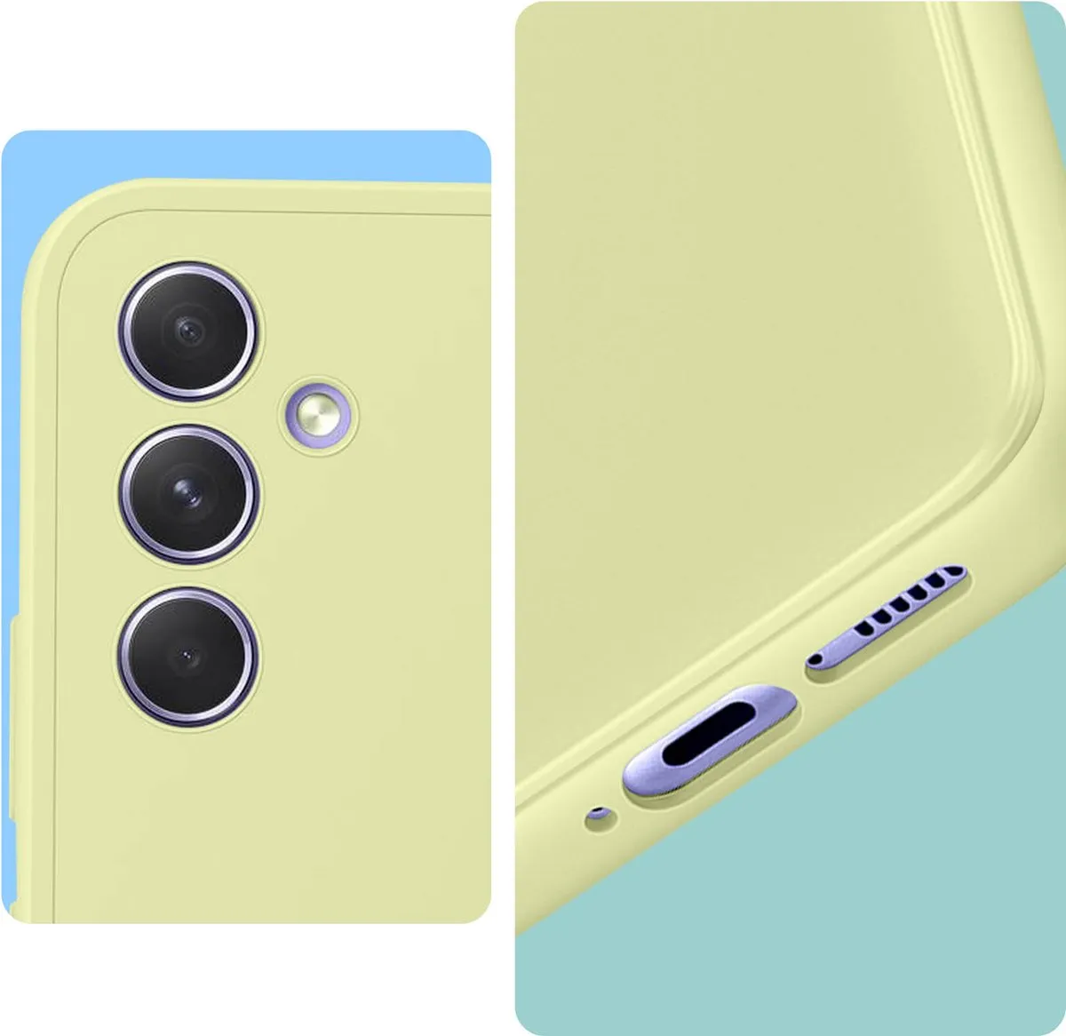 Samsung Smart S View Hoesje Galaxy A34 - Lime