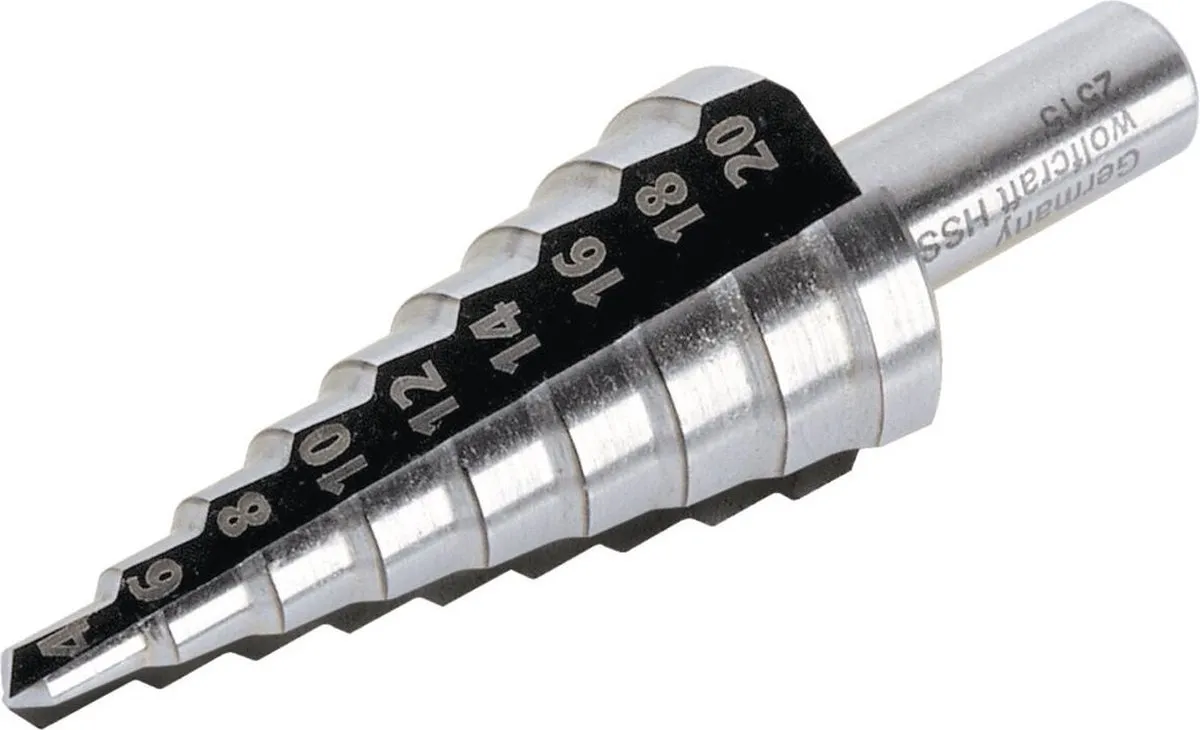 Wolfcraft Stappenboor HSS Ø4-20mm - 2515000 - afbeelding 6 van 6