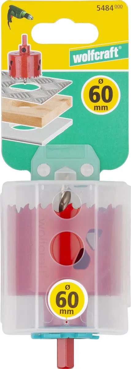 Wolfcraft BiM Gatenzaag 60mm 5484000 - HSS centreerboor Ø6mm - afbeelding 6 van 6
