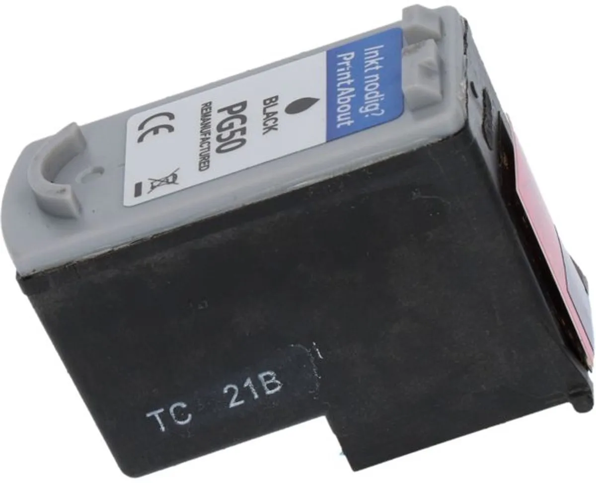 PrintAbout PG-50 Inktcartridge - Zwart - 24ml - o.a. Canon PIXMA