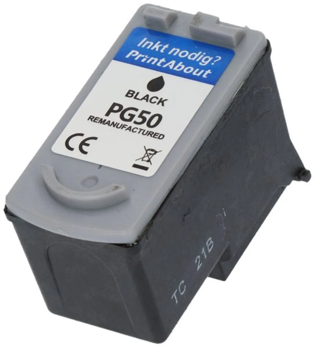 PrintAbout PG-50 Inktcartridge - Zwart - 24ml - o.a. Canon PIXMA