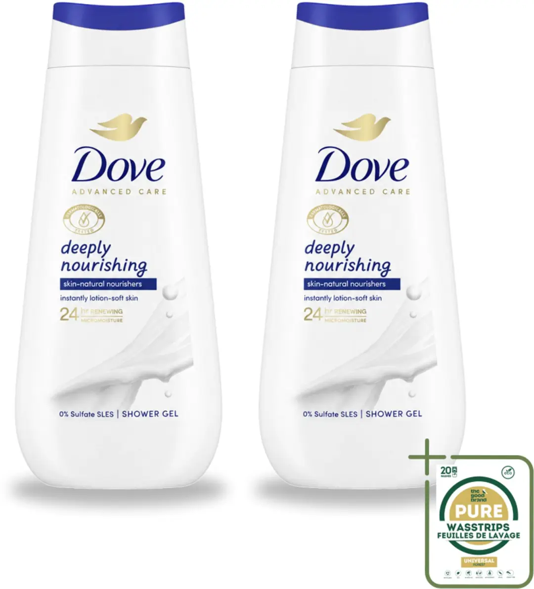 2 x Dove Douchecrème