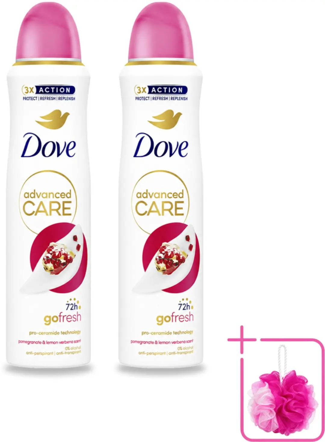 2 x Dove Deodorant Spray