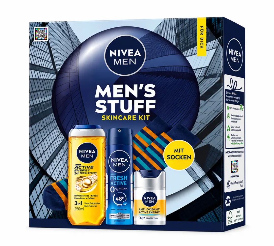 NIVEA Men Men's Stuff Geschenkset - 4-delig - afbeelding 3 van 6
