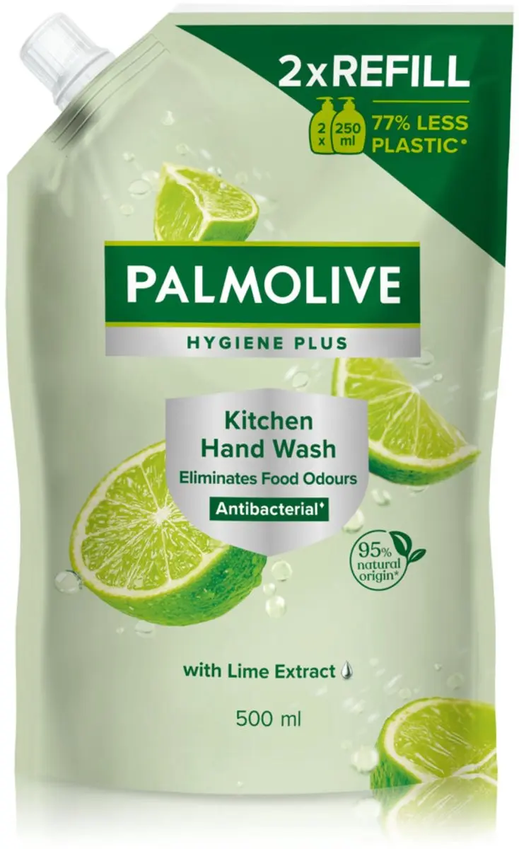 Palmolive Handzeep Navulzak Hygiëne Plus 500ml - afbeelding 2 van 2