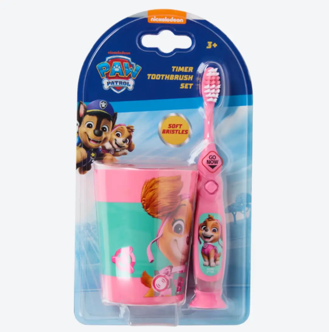 Paw Patrol Skye Tandenborstelset met Timer Roze