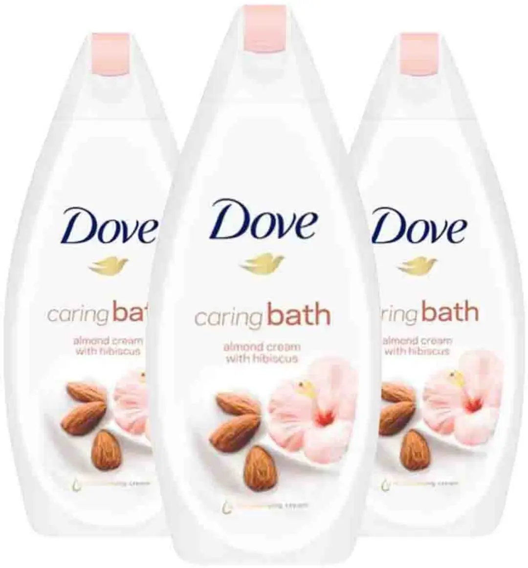 Dove Badcrème Amandelmelk & Hibiscus 3x450ml