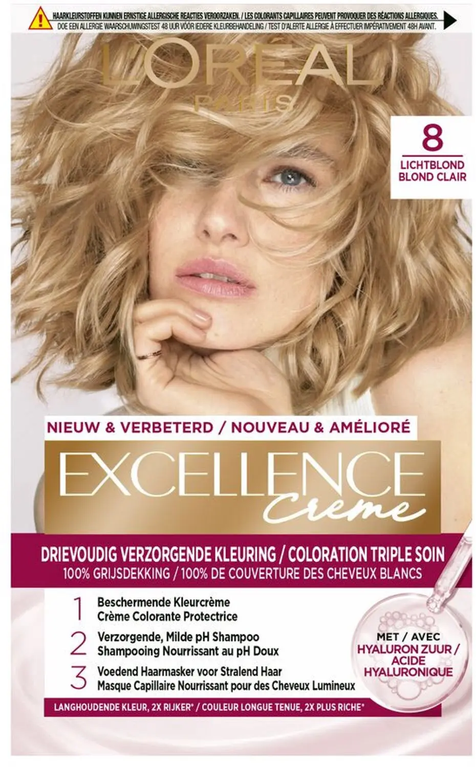 L'Oréal Excellence Crèmekleuring 8 Lichtblond