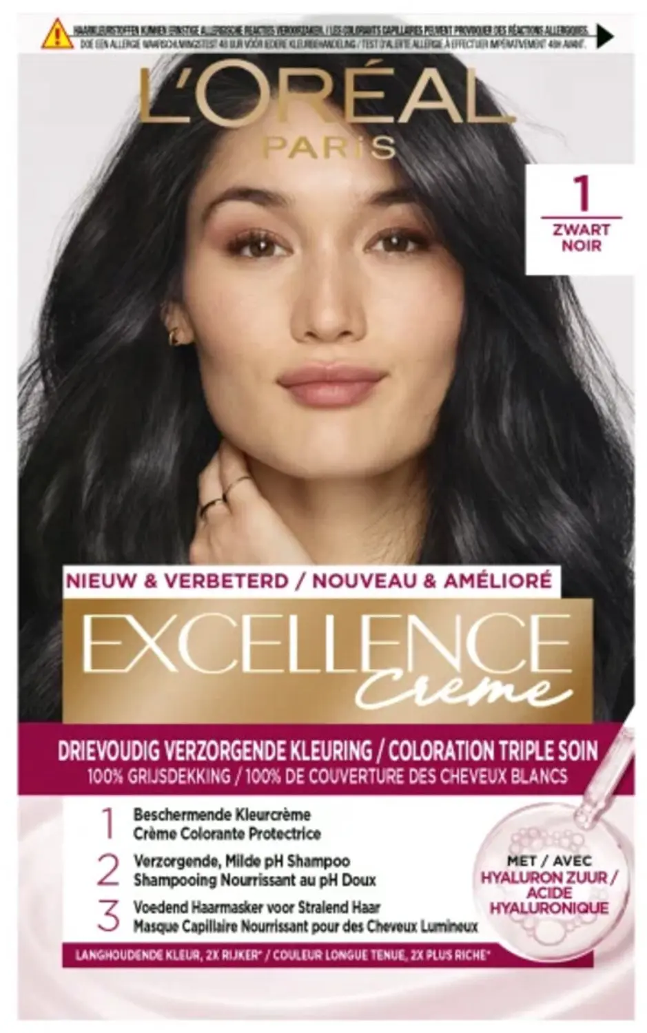L'Oréal Excellence Crèmekleuring 1 Zwart