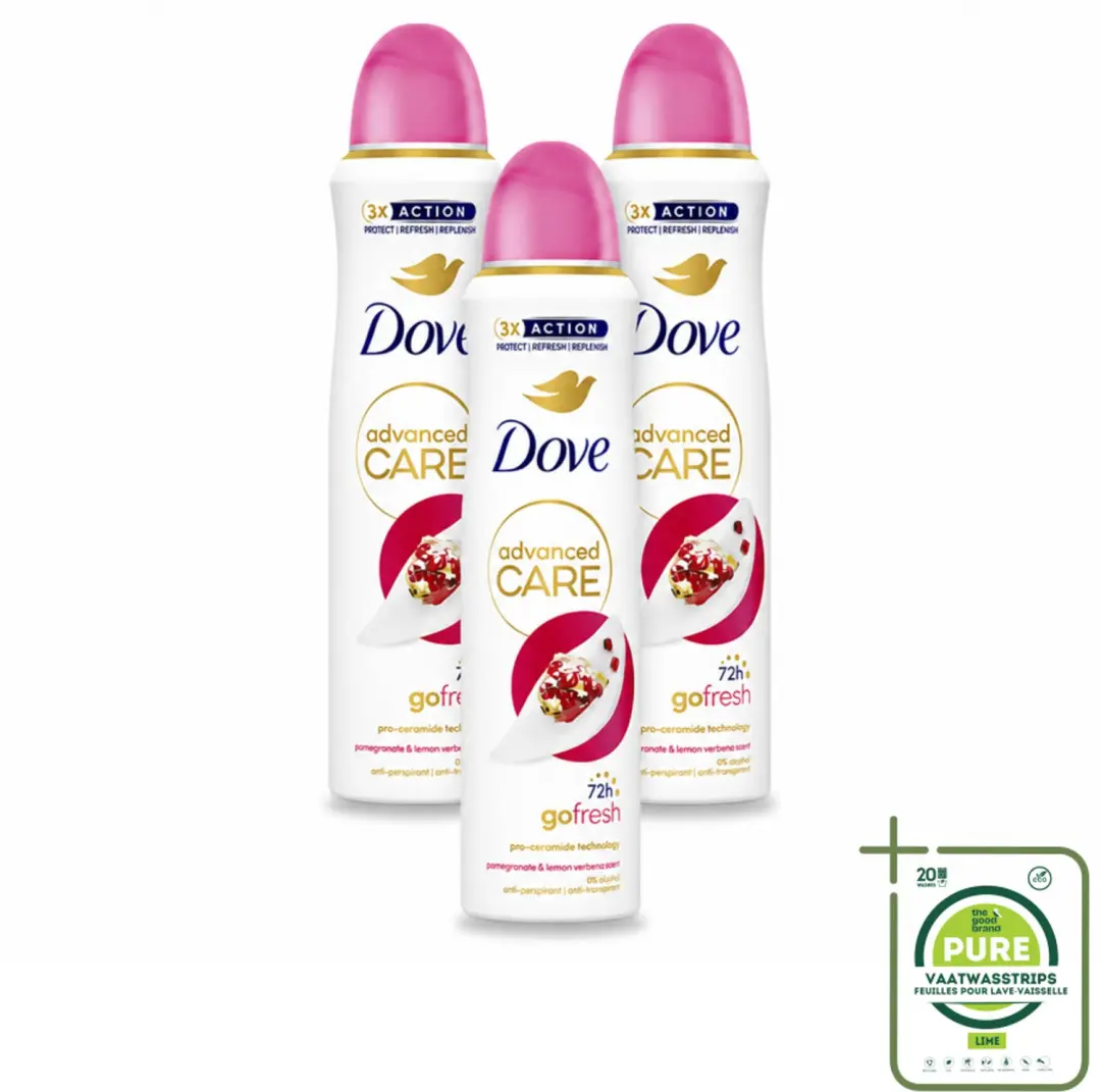 3 x Dove Deodorant Spray