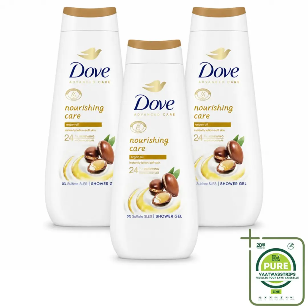 3 x Dove Douchecrème