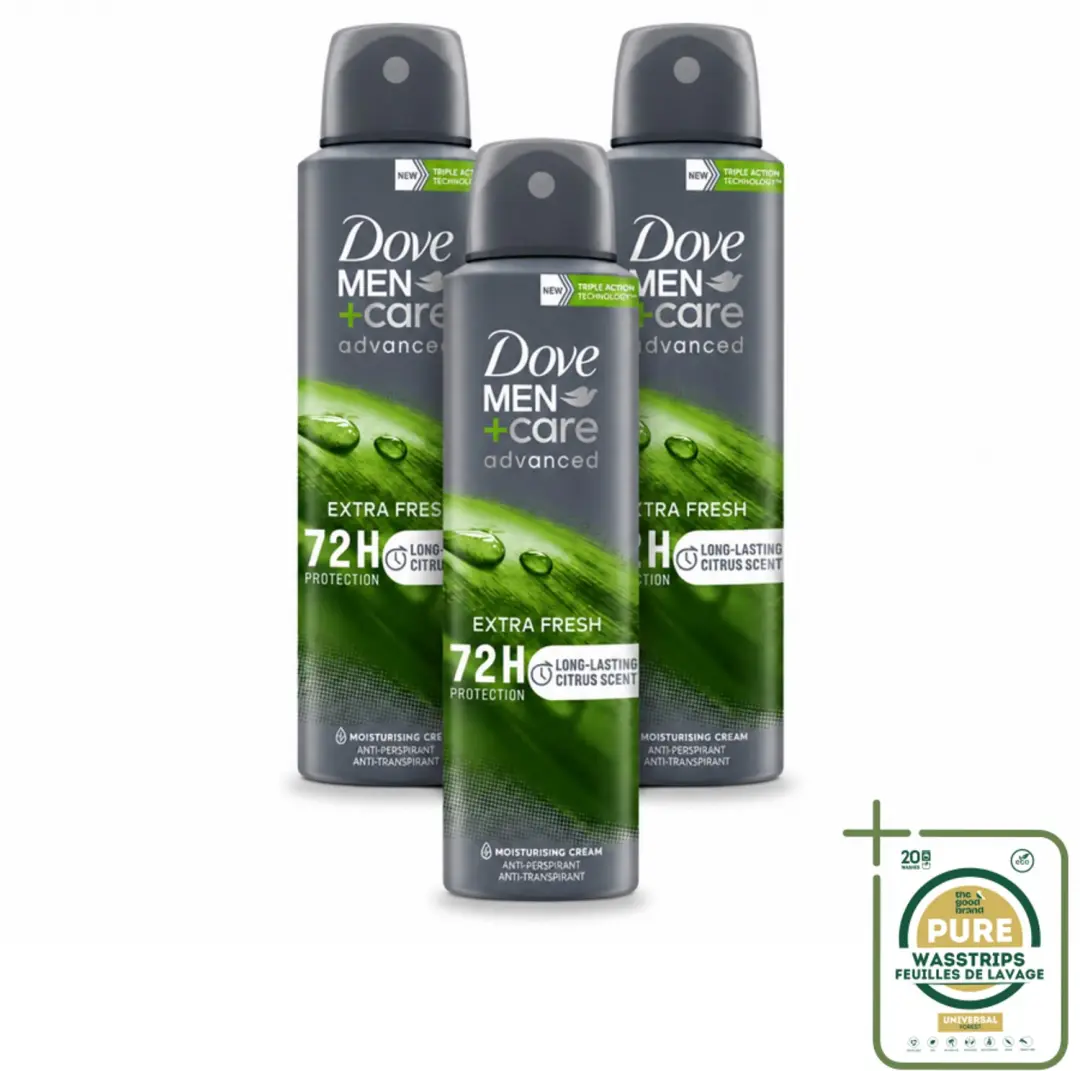 3 x Dove Men+Care Deodorant Spray