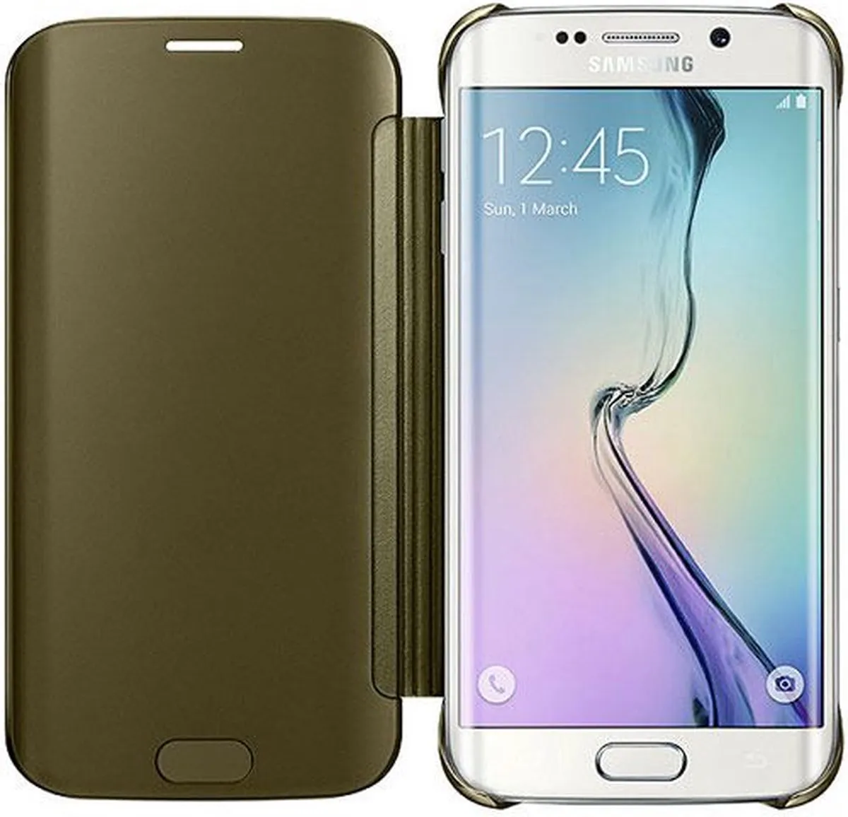 Samsung Clear View Cover G925 - Goud - EF-ZG925BFEGWW