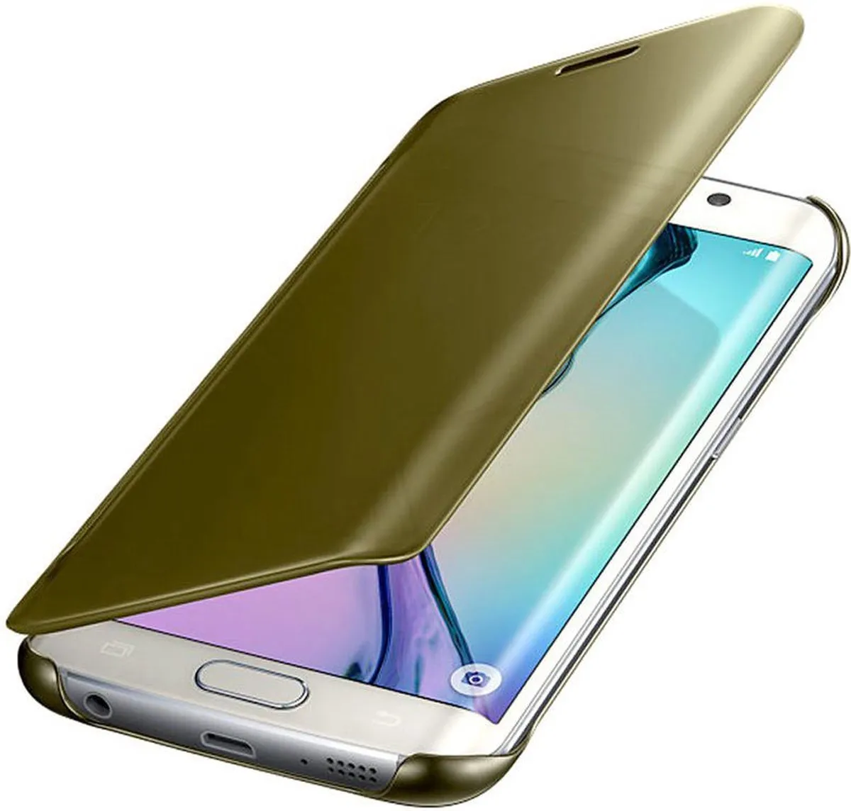 Samsung Clear View Cover G925 - Goud - EF-ZG925BFEGWW