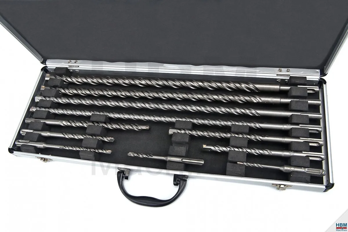 HBM 11-delige SDS Borenset - Aluminium Koffer