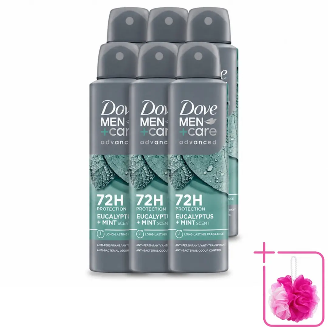 6 x Dove Men+Care Deodorant Spray