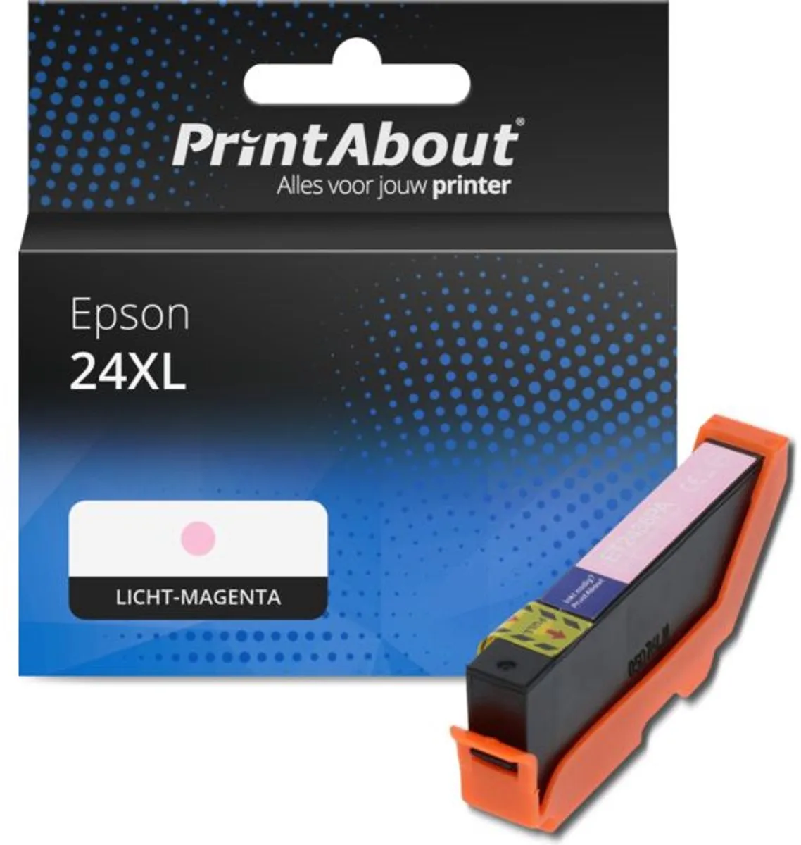 PrintAbout Inktcartridge C13T24364012 Licht-magenta - 1200 pagina's