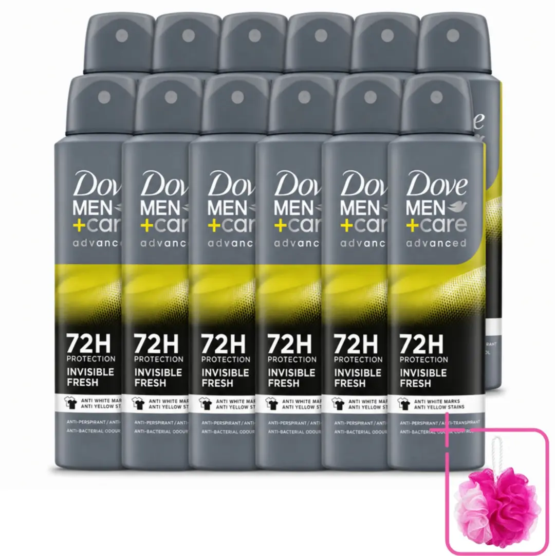 12 x Dove Men+Care Deodorant Spray