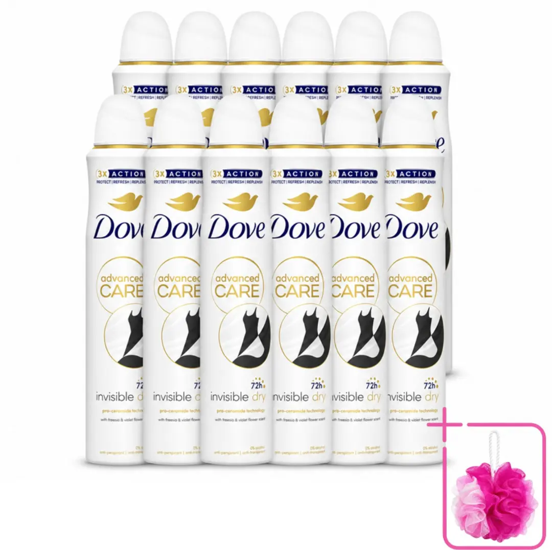 12 x Dove Deodorant Spray