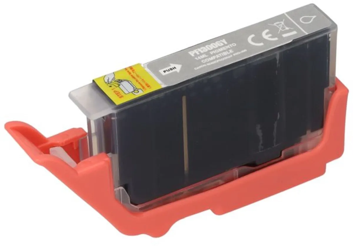 PrintAbout PFI-300GY Inktcartridge - 14ml - Grijs - o.a. Canon