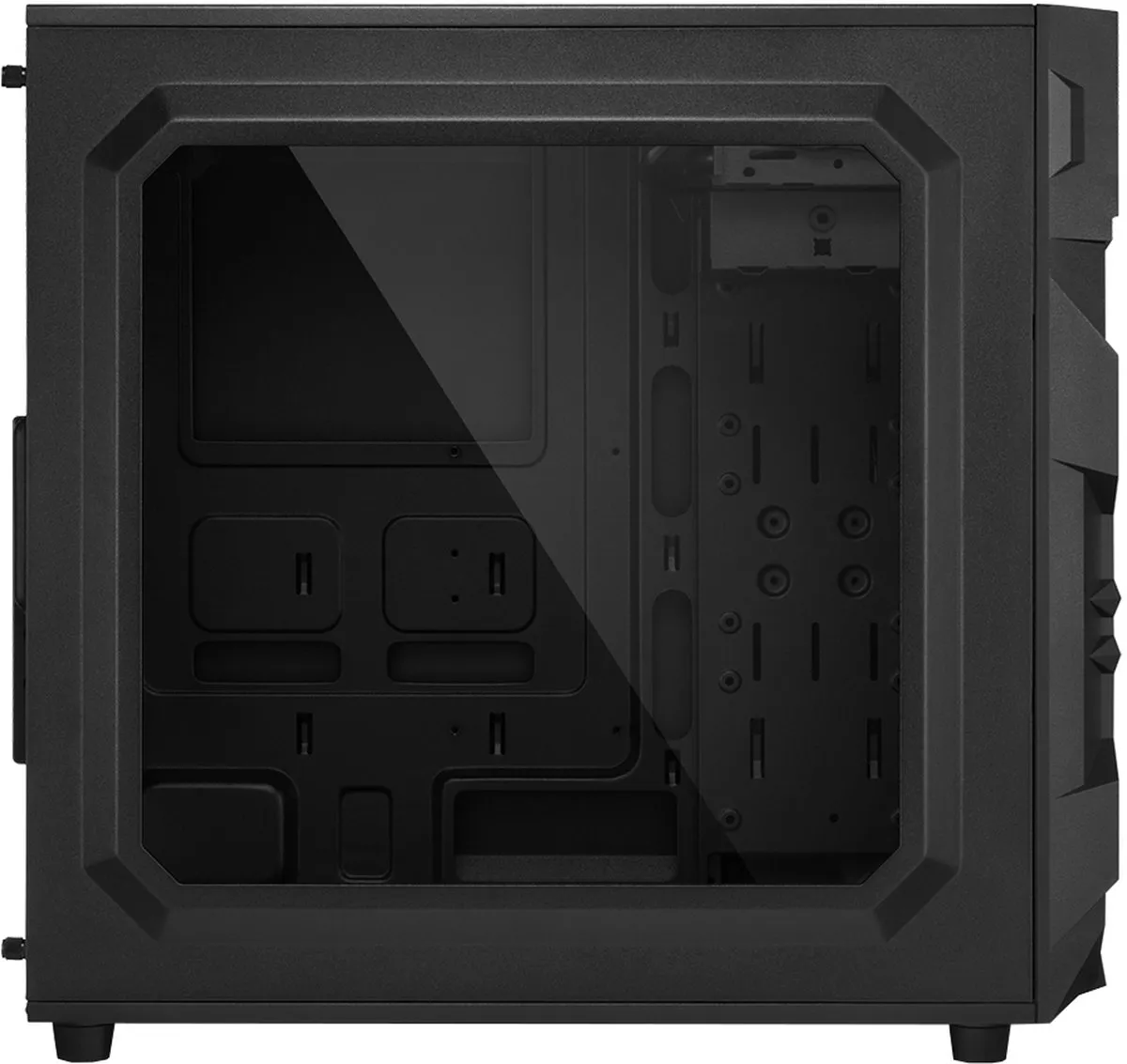 Sharkoon VG7-W RGB Midi ATX Tower - 3 Ventilatoren - Zwart