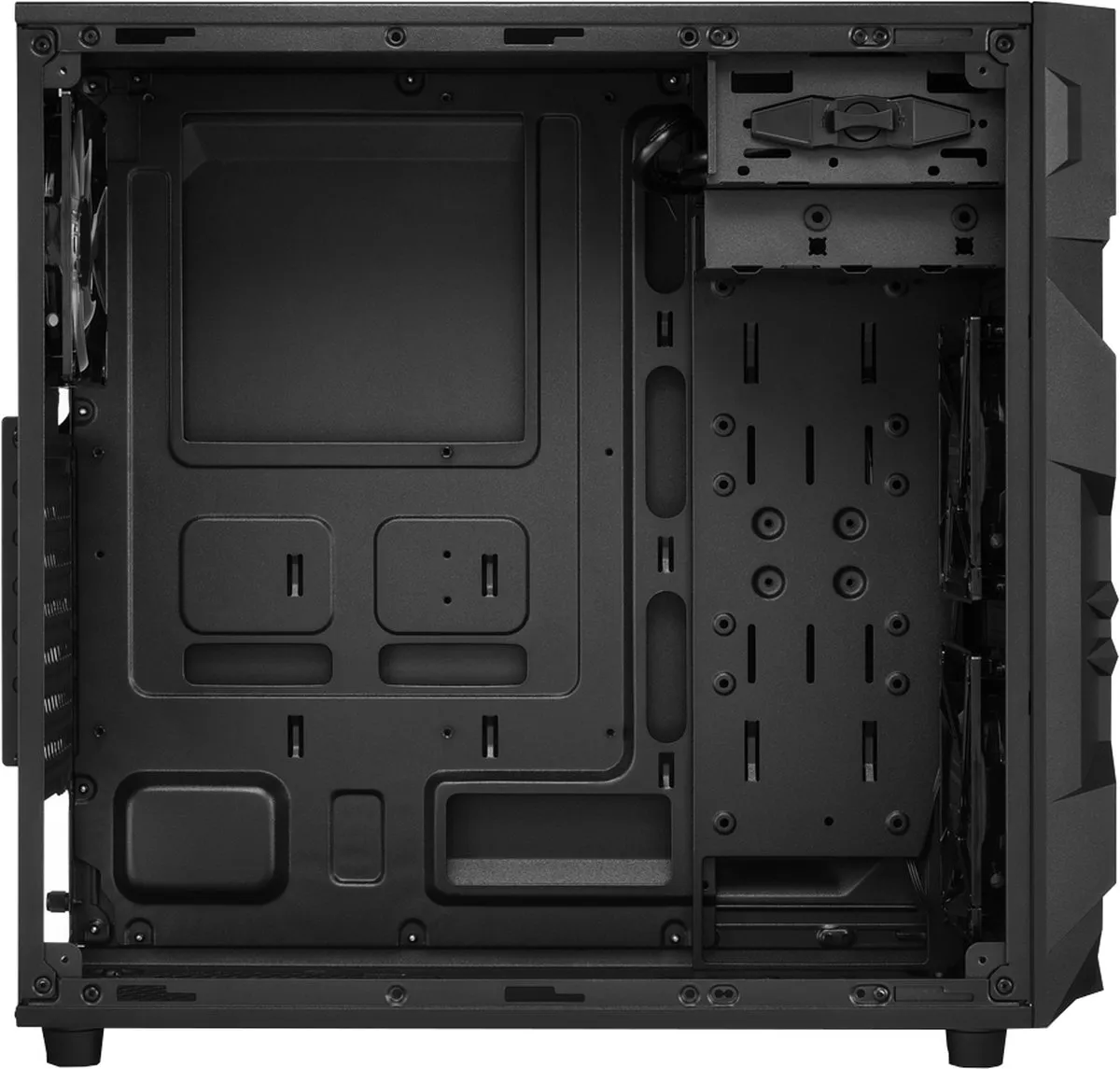 Sharkoon VG7-W RGB Midi ATX Tower - 3 Ventilatoren - Zwart
