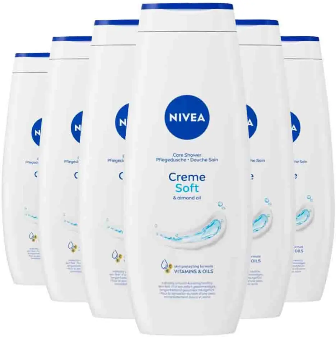 NIVEA Badcrème Creme Soft 6x650ml