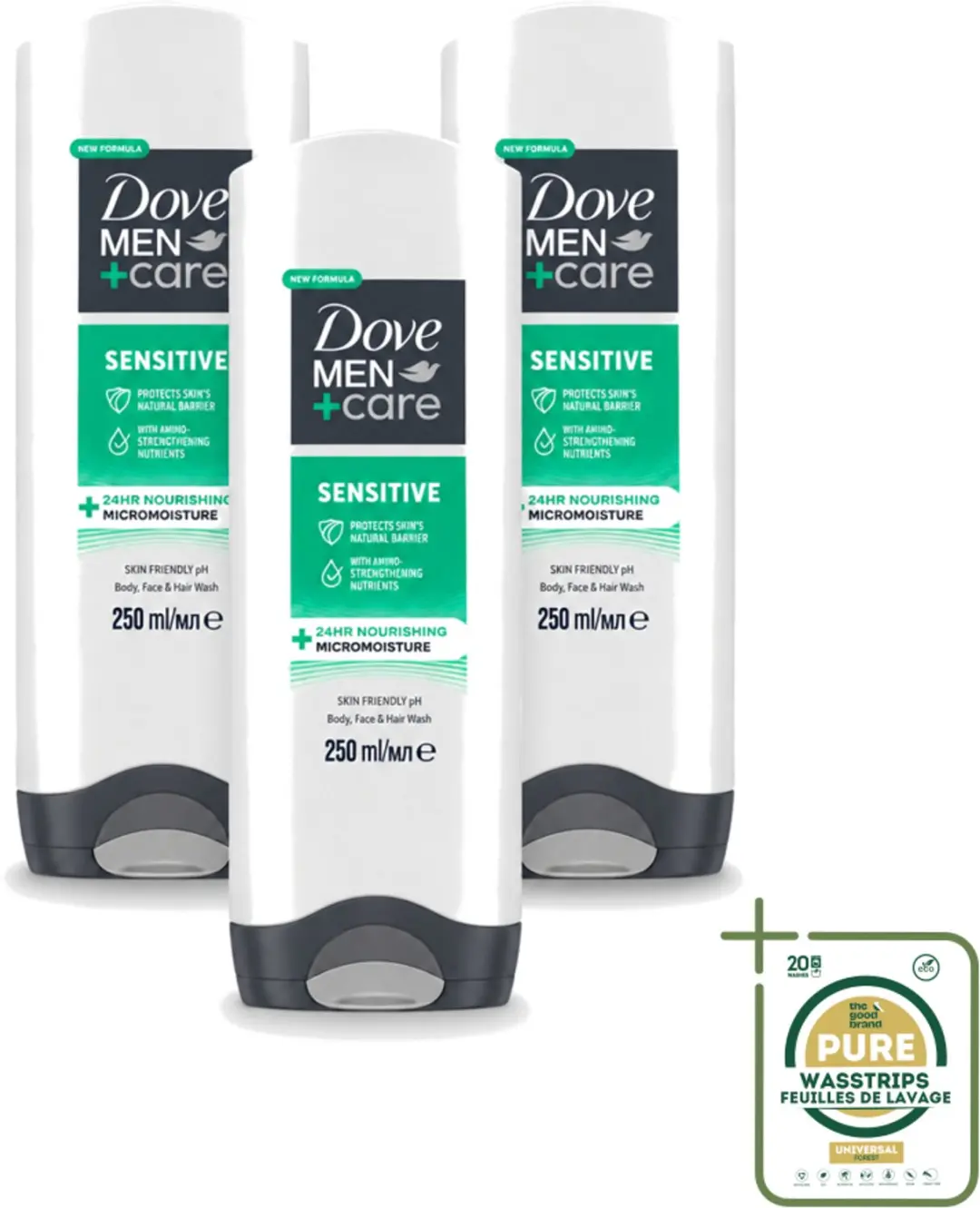 3 x Dove Men+Care