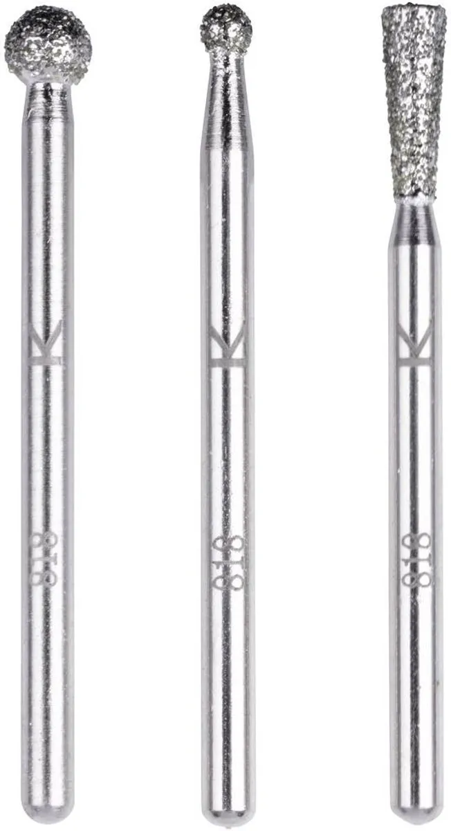 Wolfcraft Diamantslijpstift-set 3-delig 5988000