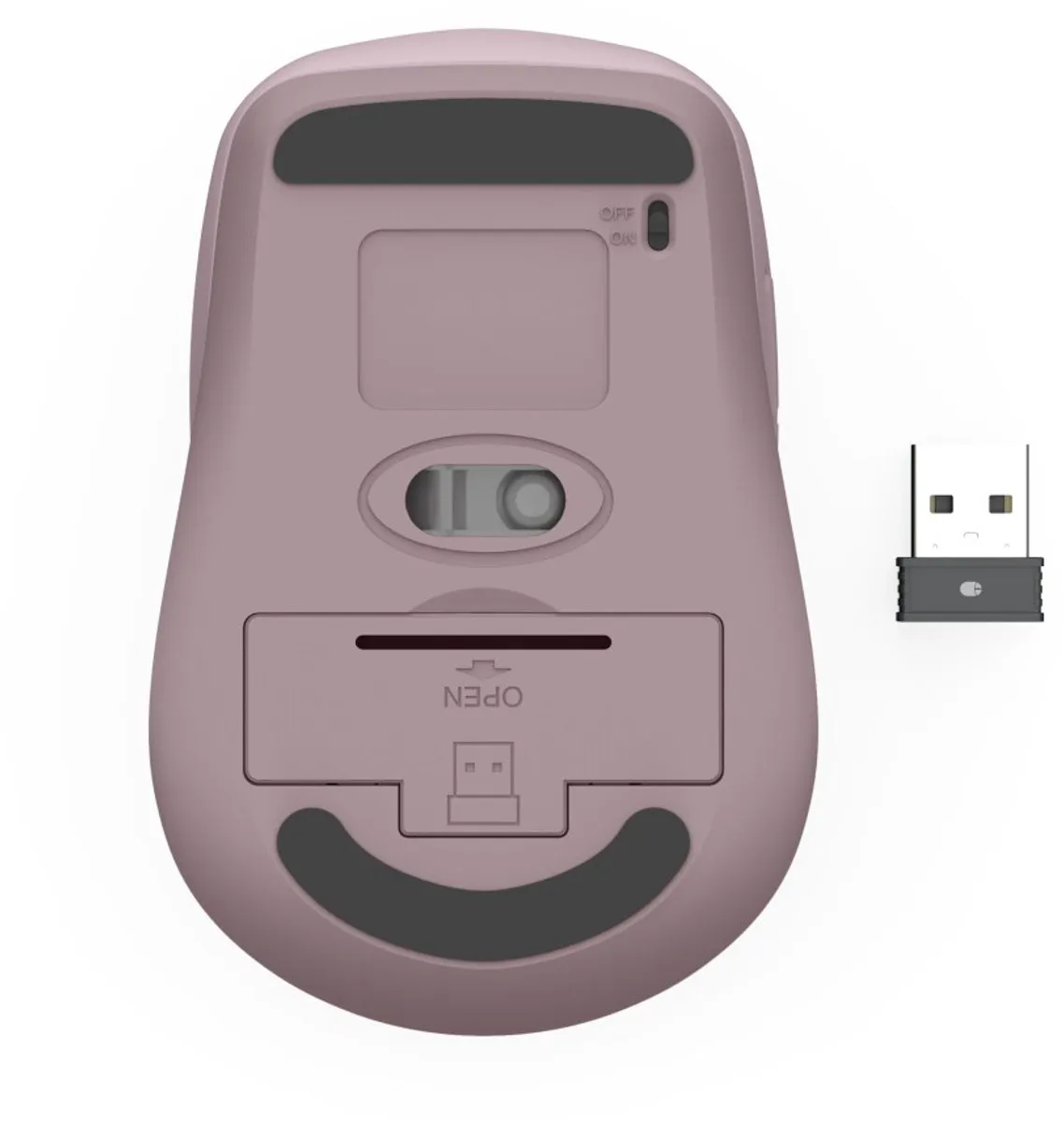 Hama WM-450 - Optische draadloze muis - 7 knoppen - 2.4 GHz RF & BT - Stil - Roze