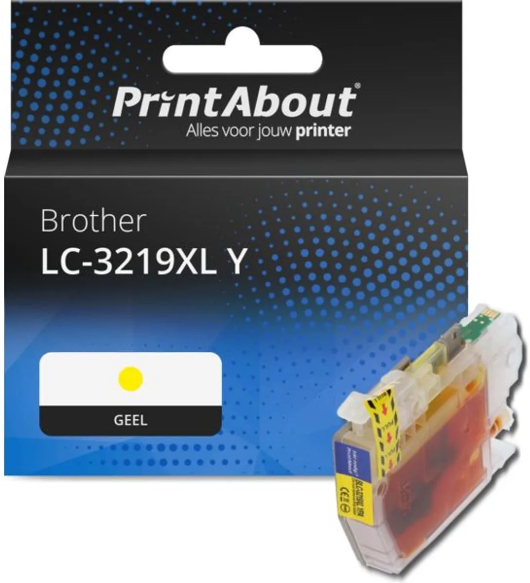PrintAbout LC-3219XL Y Inktcartridge - Geel - 1820 pagina's