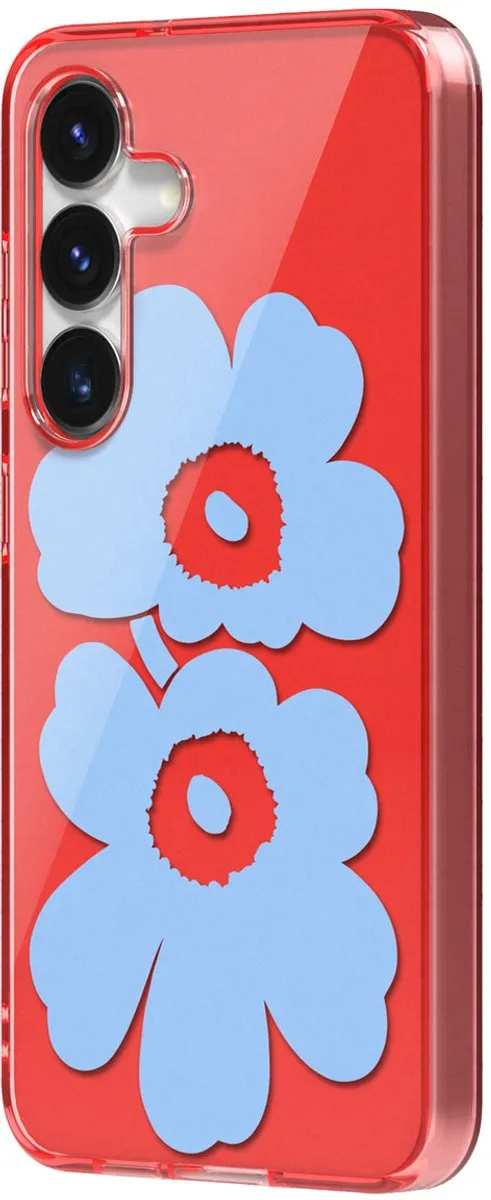 Samsung Galaxy S25 Unikko Hybrid Hoesje - Marimekko Rood