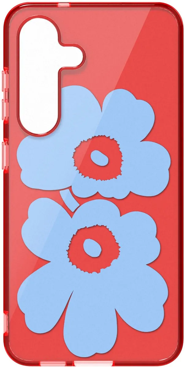 Samsung Galaxy S25 Unikko Hybrid Hoesje - Marimekko Rood
