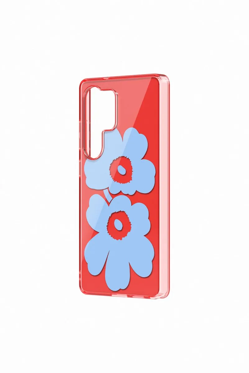 Samsung Galaxy S25 Unikko Hybrid Hoesje - Marimekko Rood