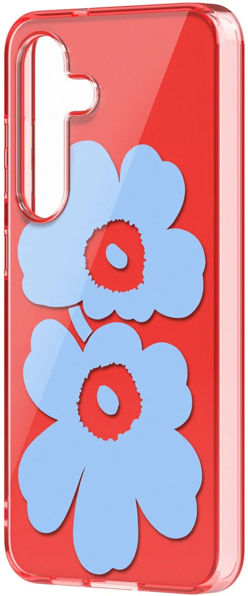 Samsung Galaxy S25 Unikko Hybrid Hoesje - Marimekko Rood