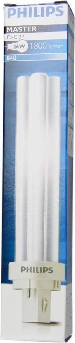 Philips PL-C 26W 840 2P (MASTER) Koelwit Mat - 1 Stuk