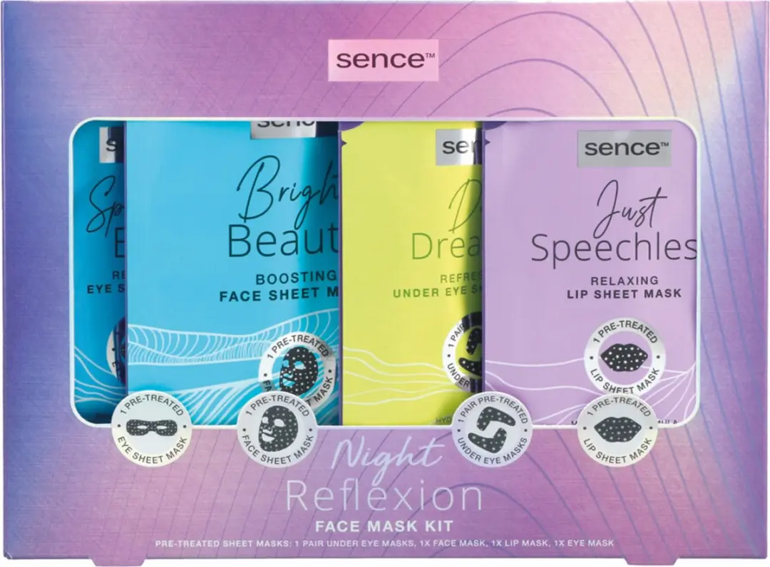 Sence Collection Geschenkset Metallic Sheet Masker Kit Night Reflexion 1 set
