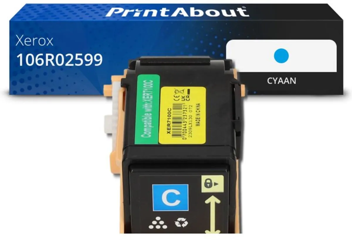 PrintAbout Xerox 106R02599 Toner Cyaan