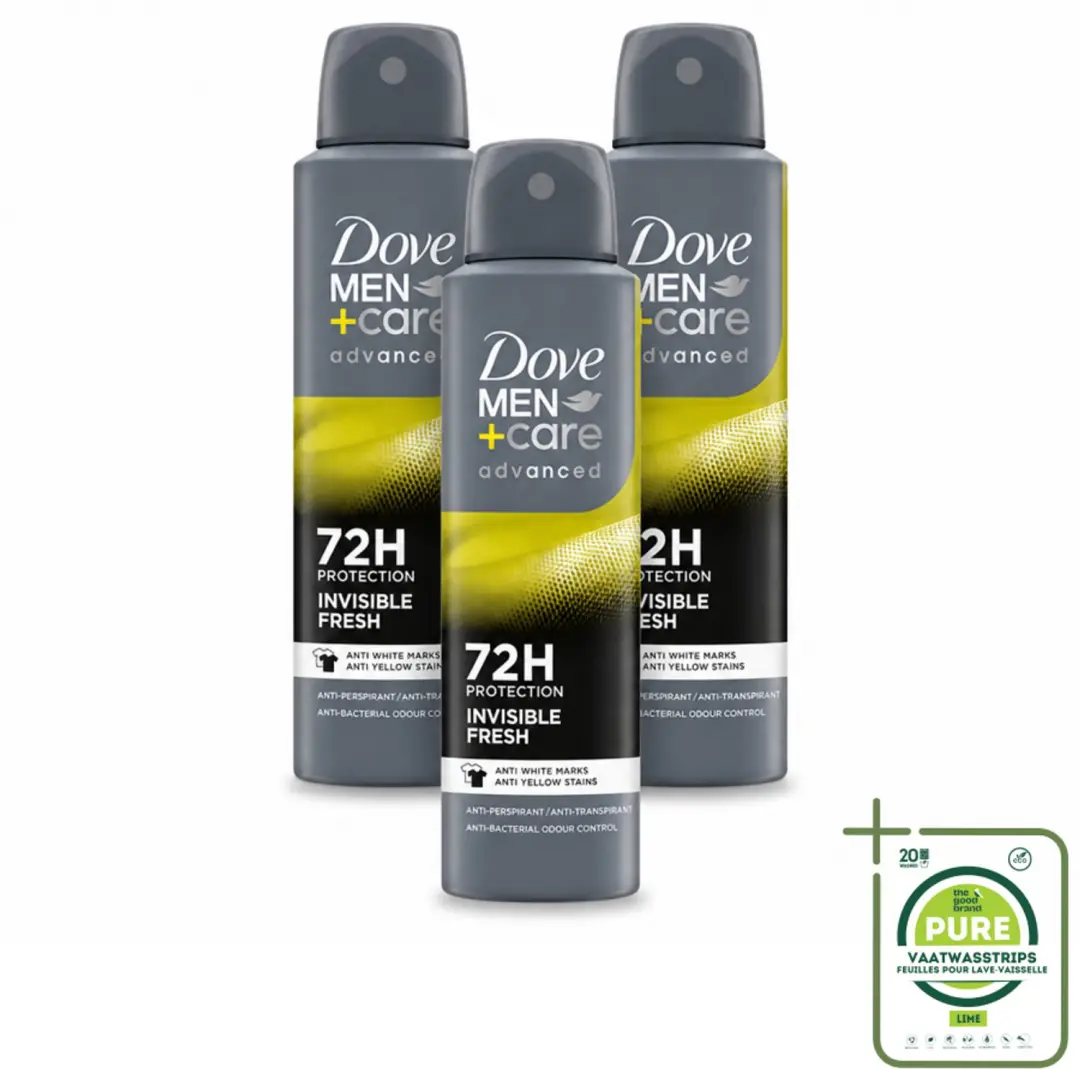 3 x Dove Men+Care Deodorant Spray