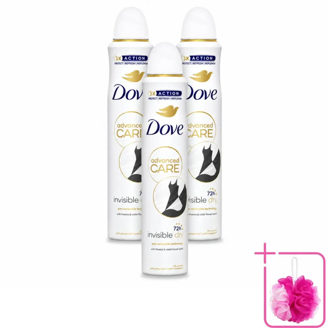 3 x Dove Deodorant Spray