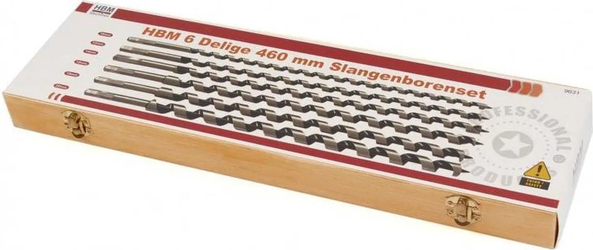 HBM 6-delige 600mm Slangenborenset - 6 Stuks - afbeelding 6 van 6