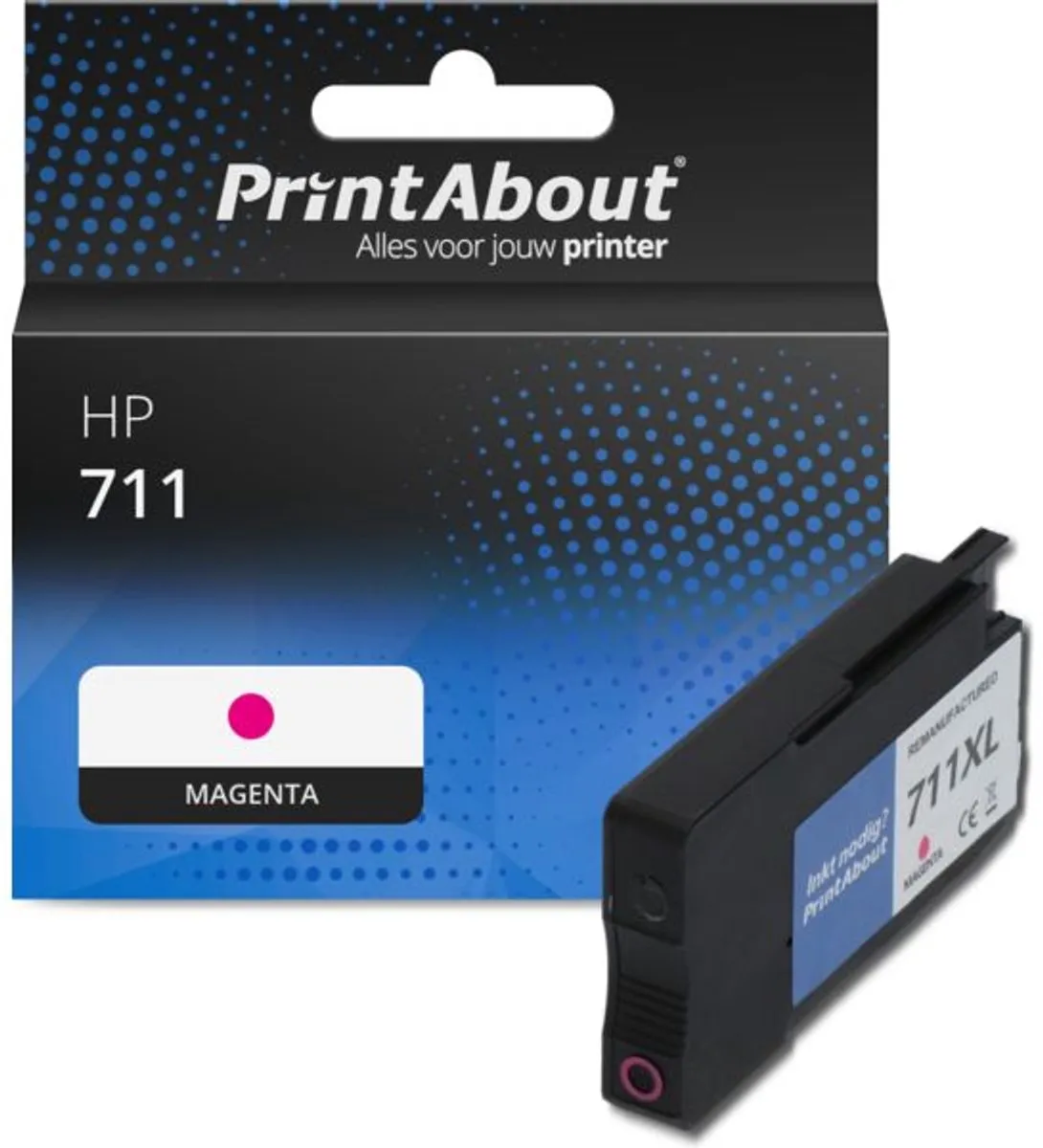 PrintAbout Inktcartridge CZ131A Magenta
