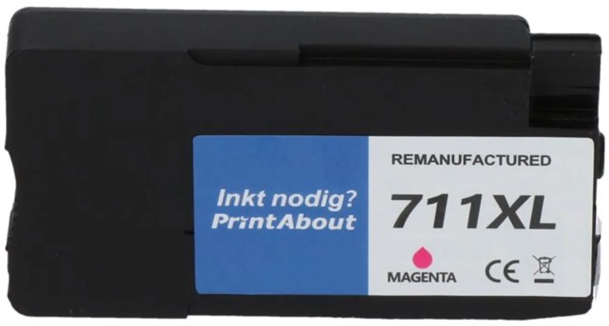 PrintAbout Inktcartridge CZ131A Magenta - 80ml - o.a. HP DesignJet T520