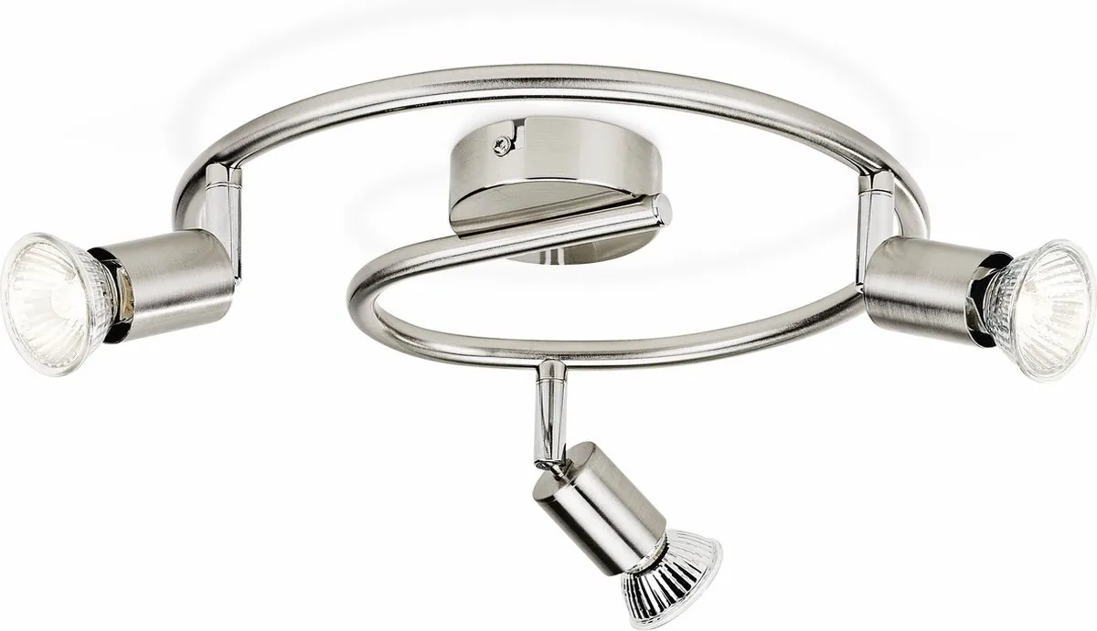 Philips Limbali Opbouwspot Mat Chroom - 3x GU10 4,8W Warmwit