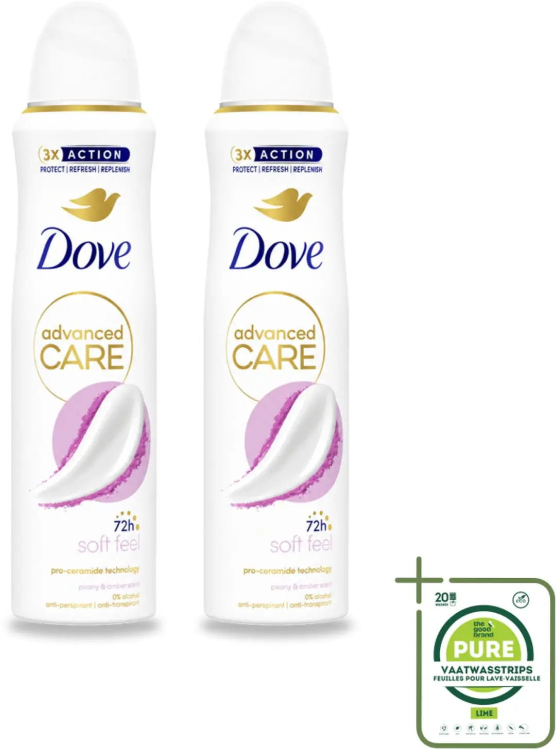 2 x Dove Deodorant Spray
