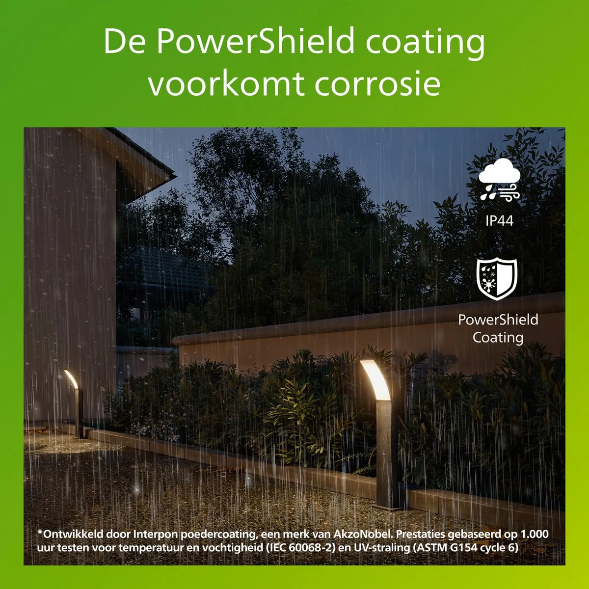 Philips Splay Sokkellamp - Buitenverlichting - Weerbestendig: IP44 - PowerShield Coating - Warmwit licht: 2700K - Hoogwaardig Aluminium - Antraciet